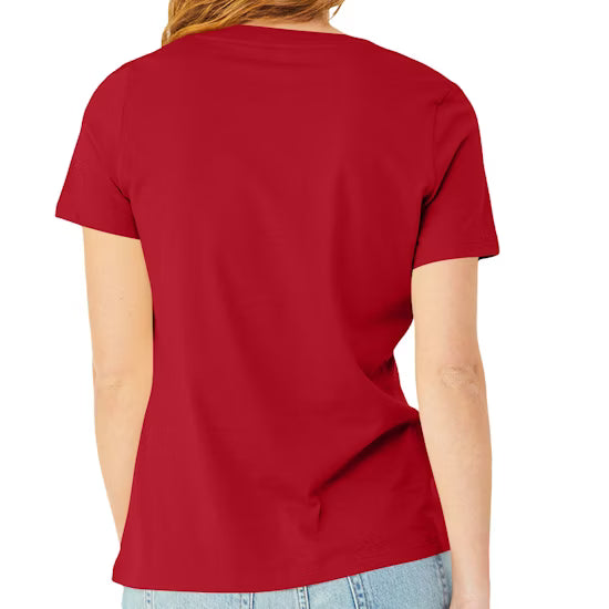 Bella + Canvas Women's Relaxed Fit V-Neck T-Shirt