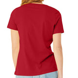 Bella + Canvas Women's Relaxed Fit V-Neck T-Shirt