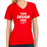 Bella + Canvas Women's Relaxed Fit V-Neck T-Shirt