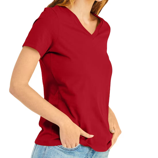 Bella + Canvas Women's Relaxed Fit V-Neck T-Shirt