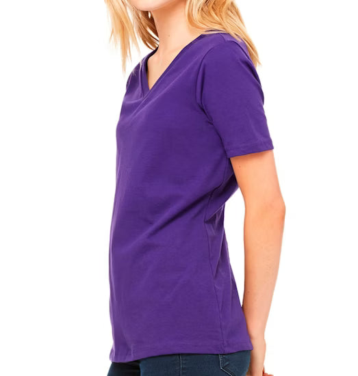Bella + Canvas Women's Relaxed Fit V-Neck T-Shirt
