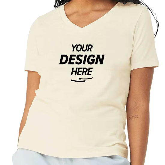 Bella + Canvas Women's Relaxed Fit V-Neck T-Shirt
