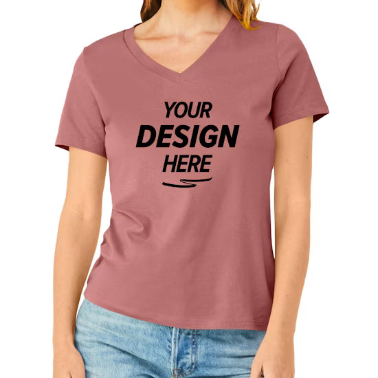 Bella + Canvas Women's Relaxed Fit V-Neck T-Shirt