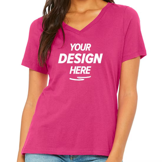 Bella + Canvas Women's Relaxed Fit V-Neck T-Shirt