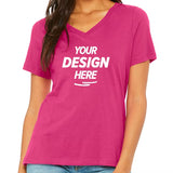 Bella + Canvas Women's Relaxed Fit V-Neck T-Shirt
