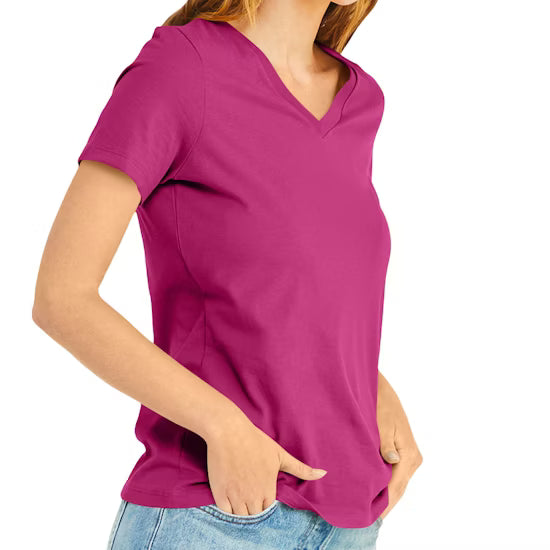 Bella + Canvas Women's Relaxed Fit V-Neck T-Shirt