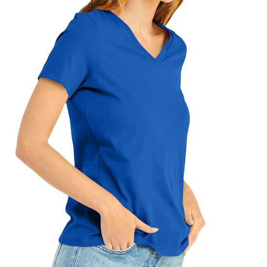 Bella + Canvas Women's Relaxed Fit V-Neck T-Shirt