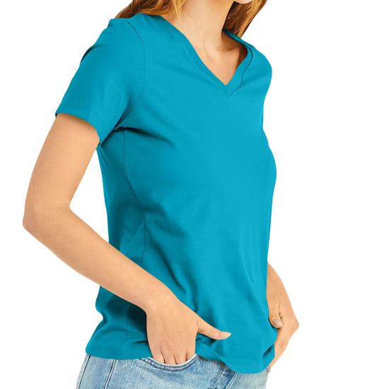 Bella + Canvas Women's Relaxed Fit V-Neck T-Shirt