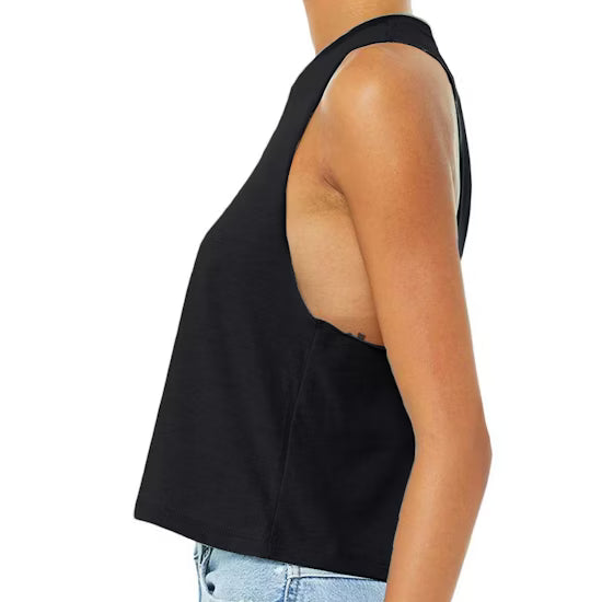 Bella + Canvas Women's Racerback Cropped Tank Top