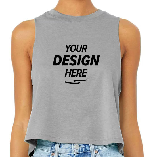 Bella + Canvas Women's Racerback Cropped Tank Top