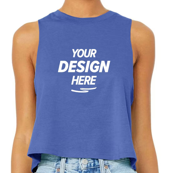 Bella + Canvas Women's Racerback Cropped Tank Top