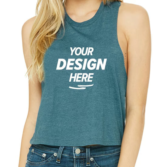 Bella + Canvas Women's Racerback Cropped Tank Top