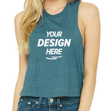 Bella + Canvas Women's Racerback Cropped Tank Top