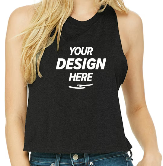 Bella + Canvas Women's Racerback Cropped Tank Top
