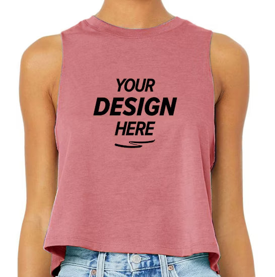 Bella + Canvas Women's Racerback Cropped Tank Top