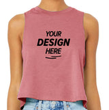 Bella + Canvas Women's Racerback Cropped Tank Top