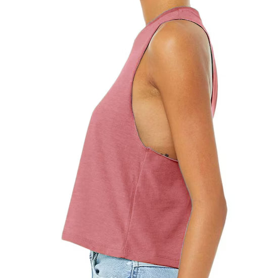 Bella + Canvas Women's Racerback Cropped Tank Top