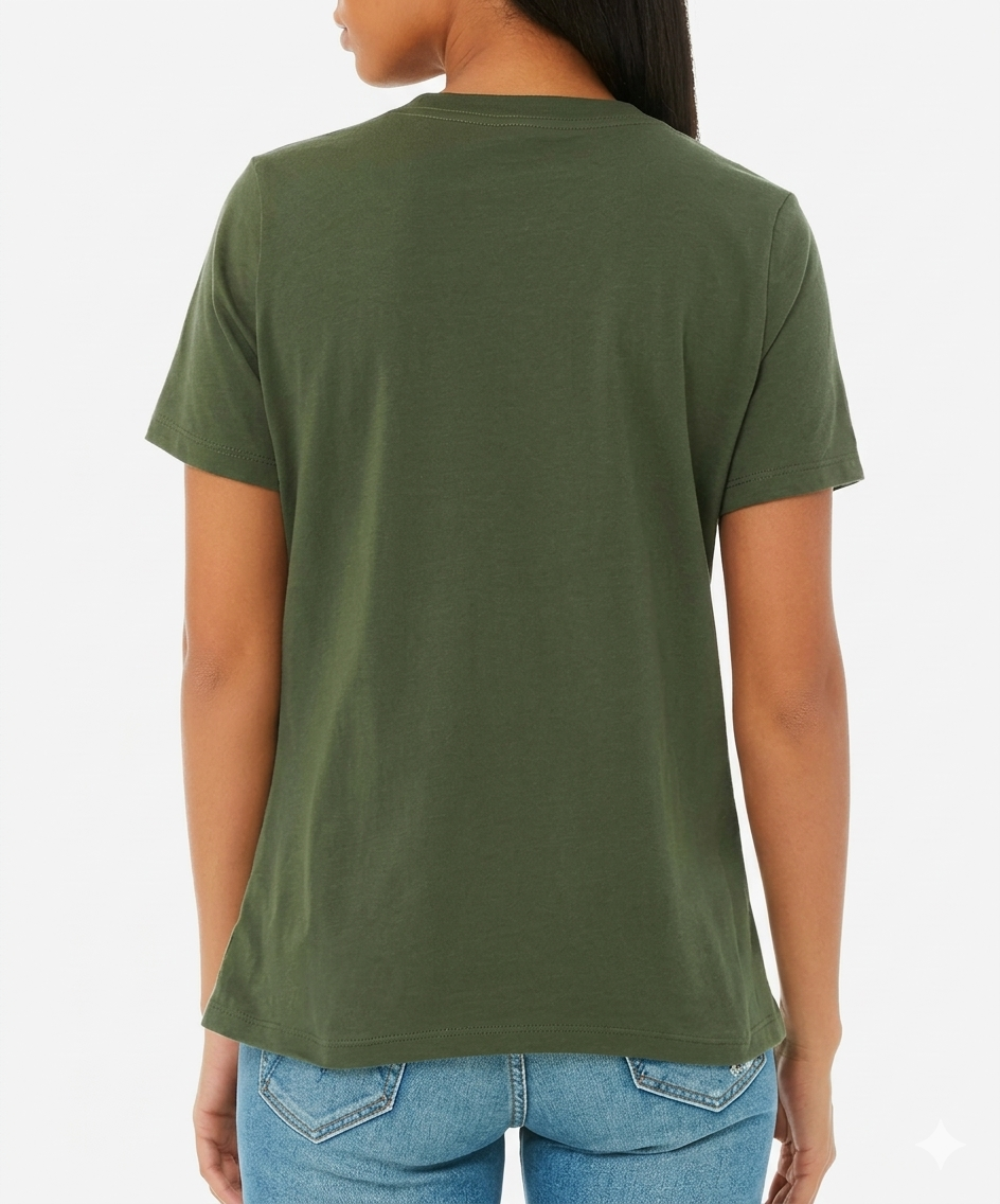 Bella + Canvas Women's Relaxed Fit V-Neck T-Shirt