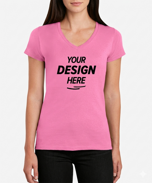 Gildan Heavy Cotton Women's V-Neck T-Shirt
