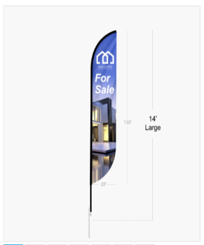 Feather Convex Flag