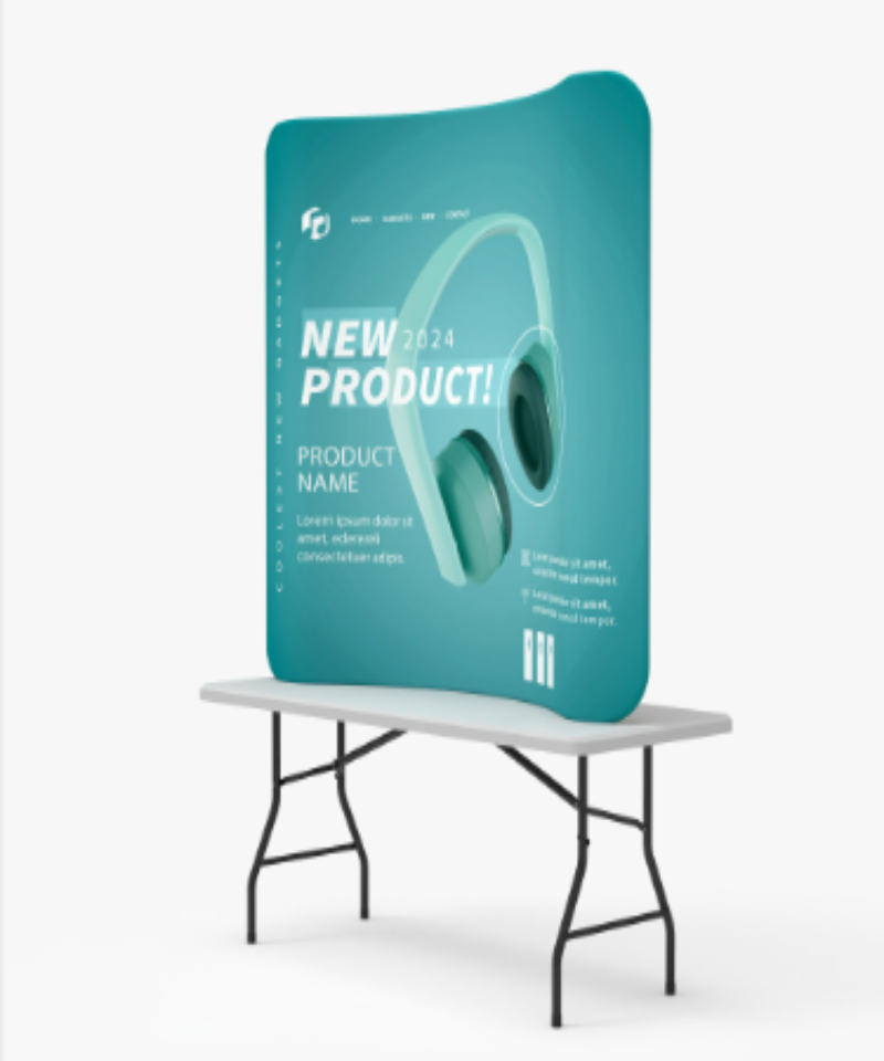 Curved Tension Fabric Display