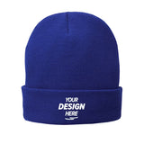 Port & Co Fleece-Lined Knit Beanie