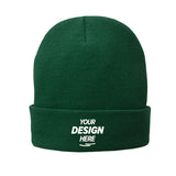 Port & Co Fleece-Lined Knit Beanie