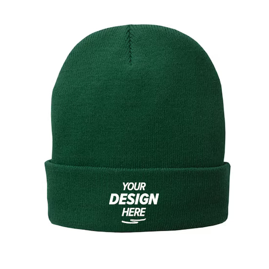 Port & Co Fleece-Lined Knit Beanie