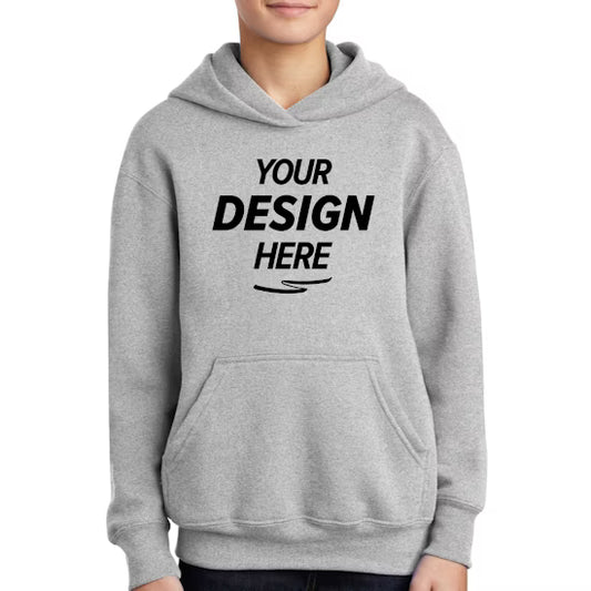 Port & Co Youth Core Fleece Pullover Hooded Sweatshirt