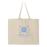 Jumbo Cotton Canvas Tote Bag