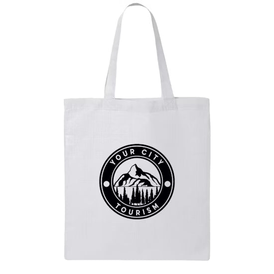 Medium Q-Tees 100% Cotton Canvas Tote Bag
