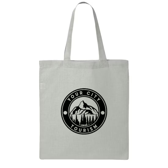 Medium Q-Tees 100% Cotton Canvas Tote Bag