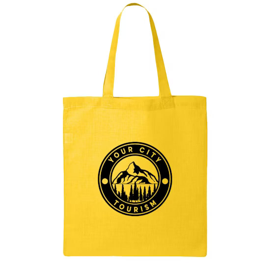 Medium Q-Tees 100% Cotton Canvas Tote Bag