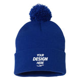 Sportsman Pom-Pom Knit Beanie