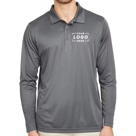Team 365 Zone Performance Long Sleeve Polo